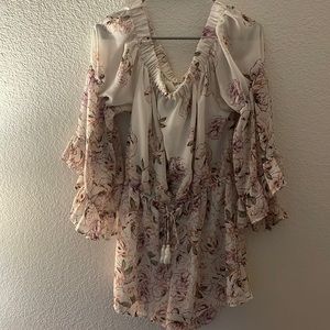 Floral Pattern Romper